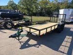 7' X 18' Straight deck Utility Trailer with gate (2) 3,500lb Axles 7K GVWR