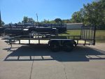 7' X 18' Straight deck Utility Trailer with gate (2) 3,500lb Axles 7K GVWR - Image 3
