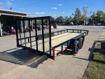 7' X 18' Straight deck Utility Trailer with gate (2) 3,500lb Axles 7K GVWR - Image 8