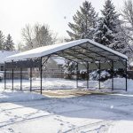 Patiowell 20x20 ft Outdoor Metal Carport, Black - Image 10