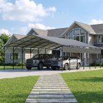 Patiowell 20x30 ft Outdoor Metal Carport, Black - Image 11
