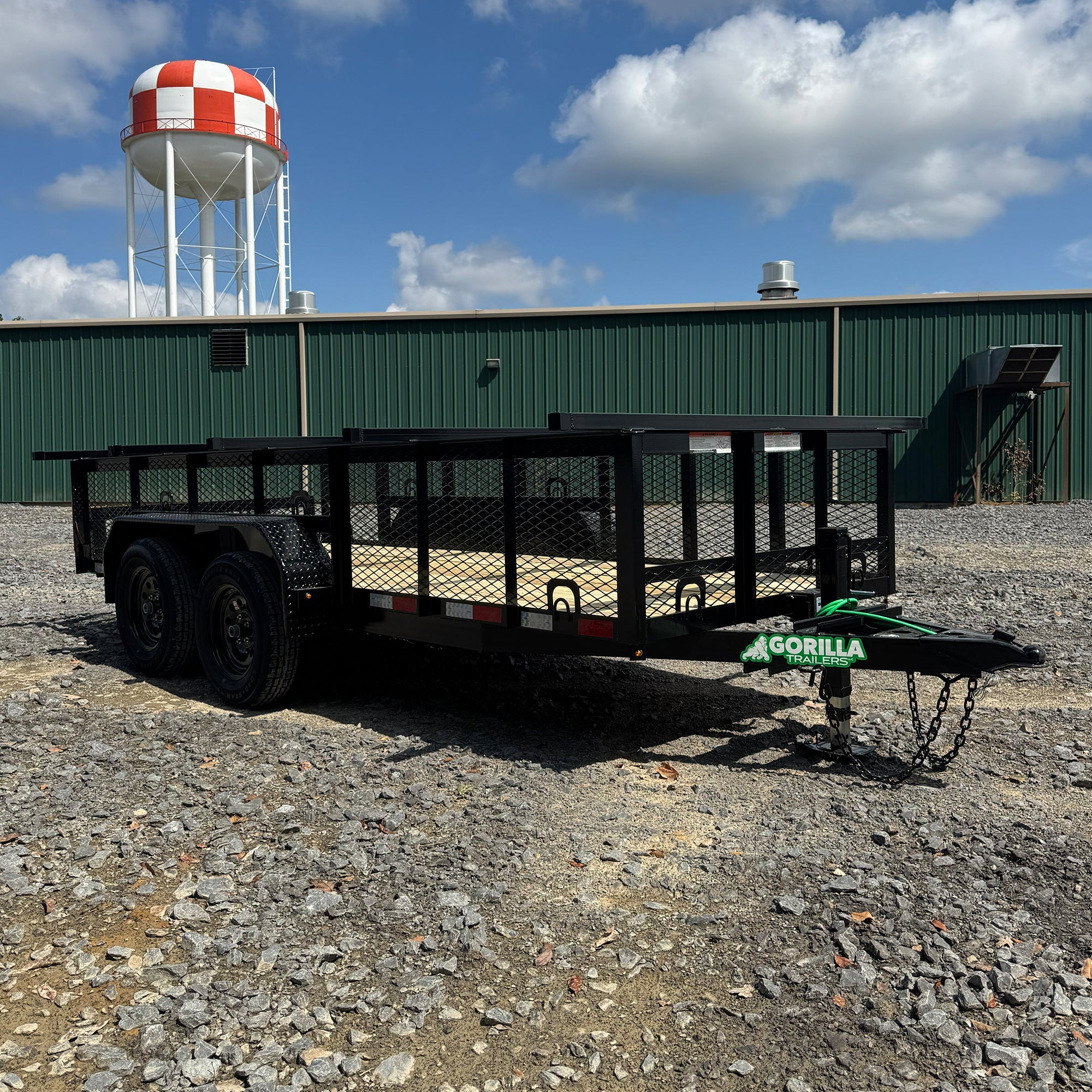 3742 5' X 14' Utility Garage Door Installation Trailer 6ft Front Mesh 2ft Mesh Sides (2) 3,500lb - Image 1