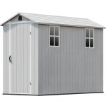 Patiowell Fit-it 4x8 Plastic Storage with Floor, Gray