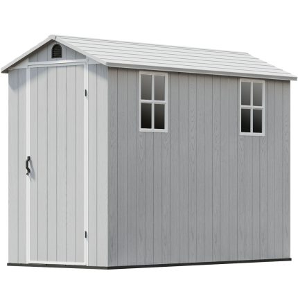 Patiowell Fit-it 4x8 Plastic Storage with Floor, Gray