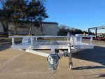 6.4' x 14' Tandem All Aluminum Utility Trailer Dual Axle Straight Deck 7K GVWR - Image 11