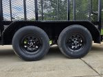 6.4x14 Straight Deck Utility Trailer 6ft Mesh Sides with (2) 3,500lb Axles-Without Roof - Image 25