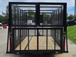6.4x14 Straight Deck Utility Trailer 6ft Mesh Sides with (2) 3,500lb Axles-Without Roof - Image 12