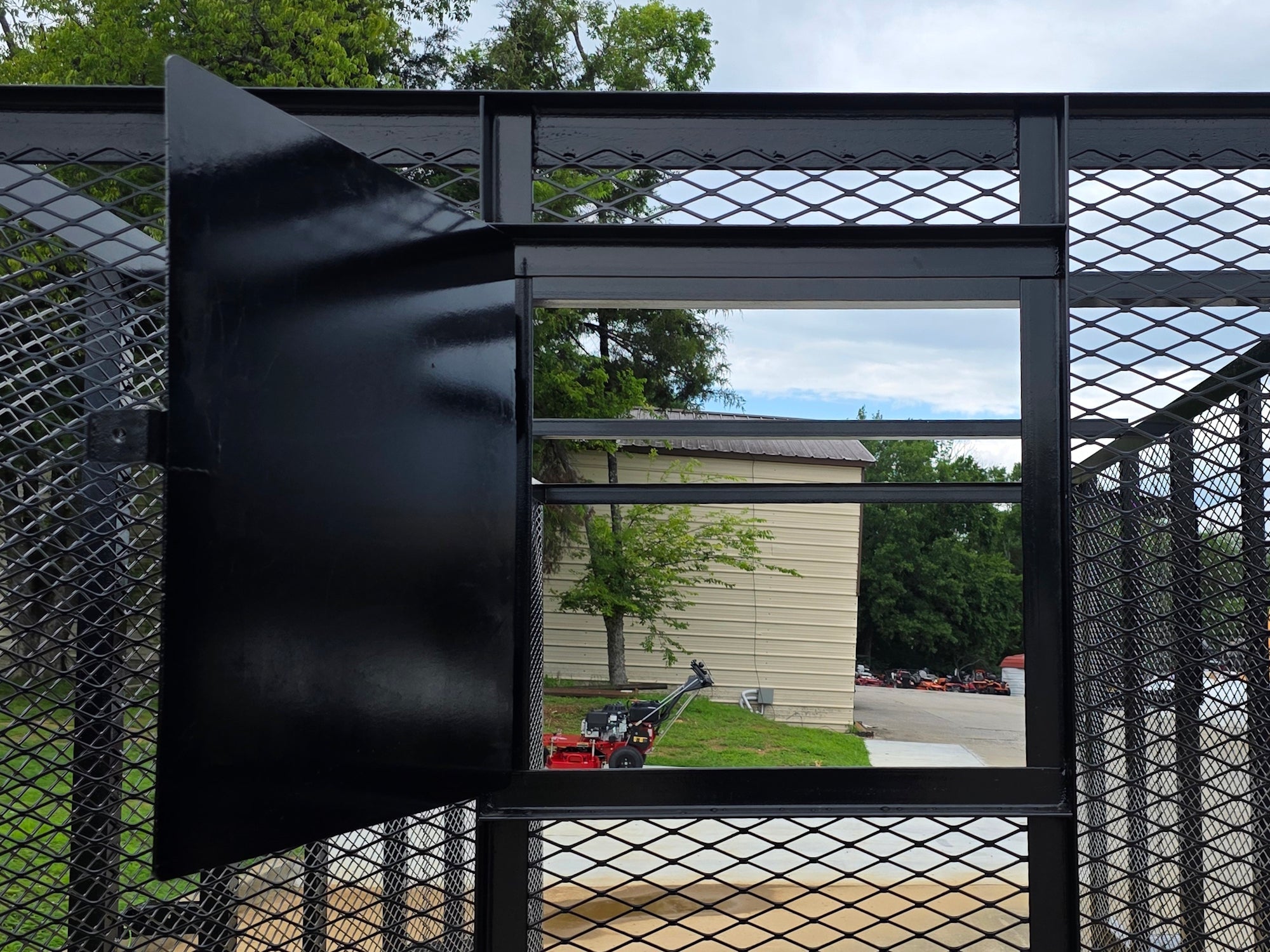 6.4x14 Straight Deck Utility Trailer 6ft Mesh Sides with (2) 3,500lb Axles-Without Roof - Image 19