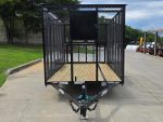 6.4x14 Straight Deck Utility Trailer 6ft Mesh Sides with (2) 3,500lb Axles-Without Roof - Image 16
