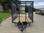6.4x14 Straight Deck Utility Trailer 6ft Mesh Sides with (2) 3,500lb Axles-Without Roof - Image 8