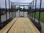 6.4x14 Straight Deck Utility Trailer 6ft Mesh Sides with (2) 3,500lb Axles-Without Roof - Image 18