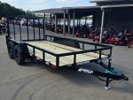 6'4" x 14' Straight Deck Utility Trailer with Tandem 3,500 lb Axles - Image 7