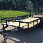 6'4" x 14' Straight Deck Utility Trailer with Tandem 3,500 lb Axles