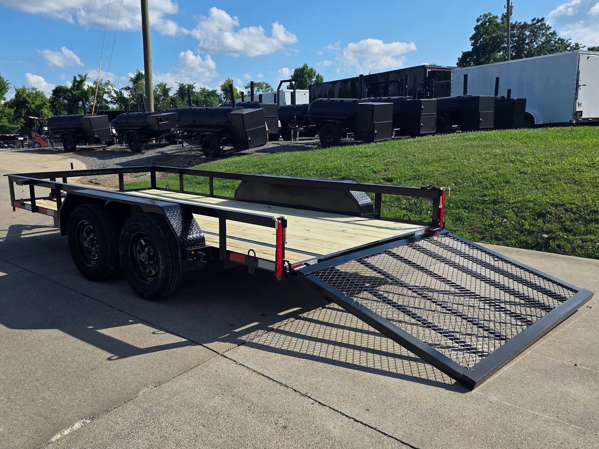 6'4" x 14' Straight Deck Utility Trailer with Tandem 3,500 lb Axles - Image 11