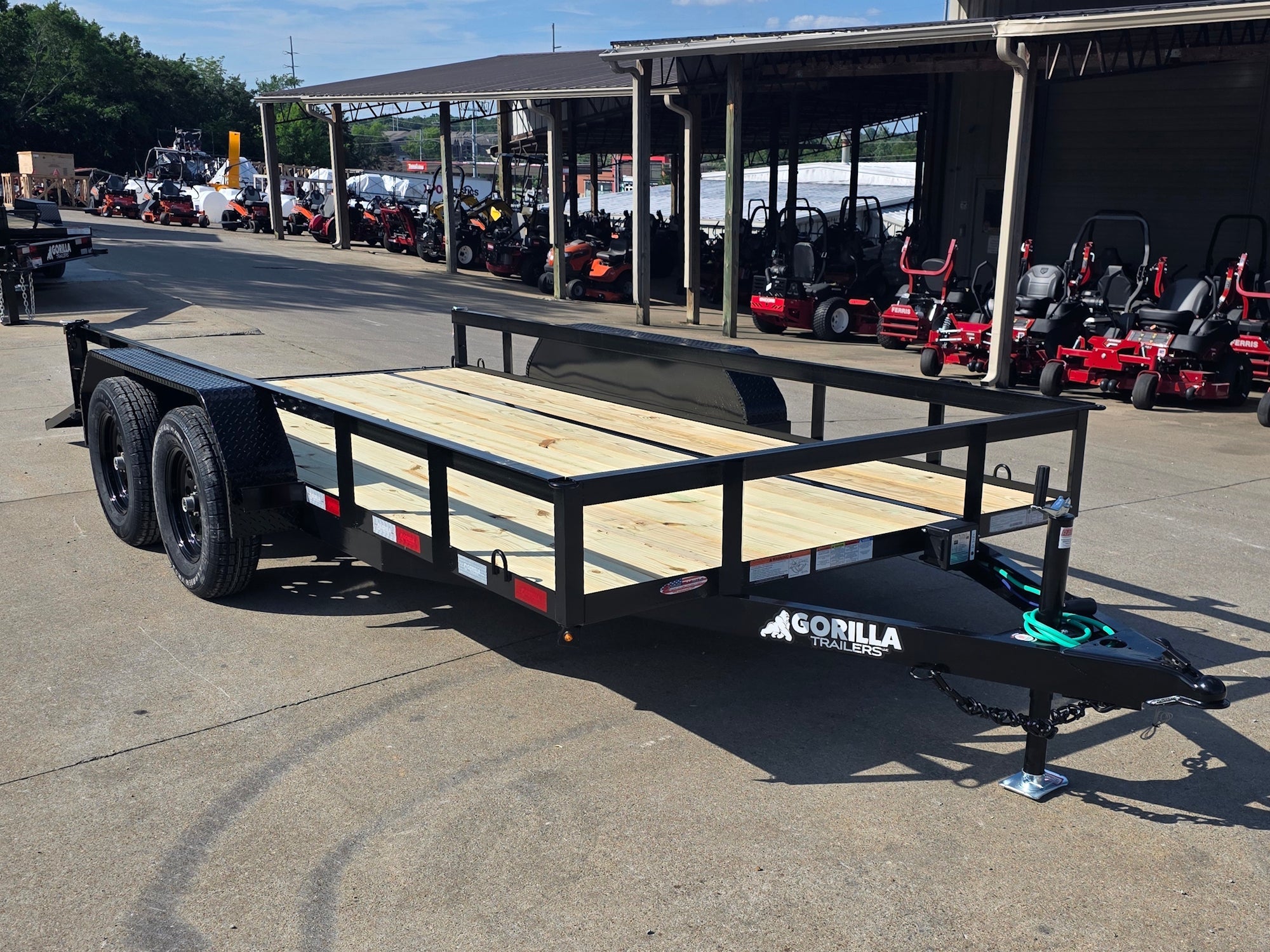 6'4" x 14' Straight Deck Utility Trailer with Tandem 3,500 lb Axles - Image 15