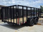 6.4x16 Straight Deck Utility Trailer with 4ft Mesh Side (2) 3,500lb Axles - Image 4