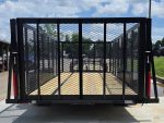 6.4x16 Straight Deck Utility Trailer with 4ft Mesh Side (2) 3,500lb Axles - Image 3