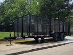 6.4x16 Straight Deck Utility Trailer with 4ft Mesh Side (2) 3,500lb Axles - Image 8