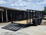 6.4x16 Straight Deck Utility Trailer with 4ft Mesh Side (2) 3,500lb Axles - Image 12