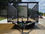 6.4x16 Straight Deck Utility Trailer with 4ft Mesh Side (2) 3,500lb Axles - Image 15