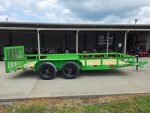 6.4x16 Utility Trailer Double Axle Dovetail with Gate Powder Coated (2) 3500lb 2-Brakes - Image 6