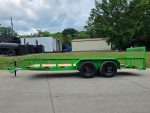 6.4x16 Utility Trailer Double Axle Dovetail with Gate Powder Coated (2) 3500lb 2-Brakes - Image 2