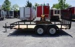 Utility Trailer 6.4' x 14' Spring Assist A-Frame Tall Gate Double Axle 7K GVWR - Image 3