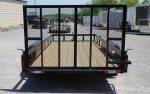 Utility Trailer 6.4' x 14' Spring Assist A-Frame Tall Gate Double Axle 7K GVWR - Image 5