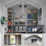 Patiowell 6x6 ft Plastic Shed with Vent, Window & Sloped Roof, Gray - Image 7