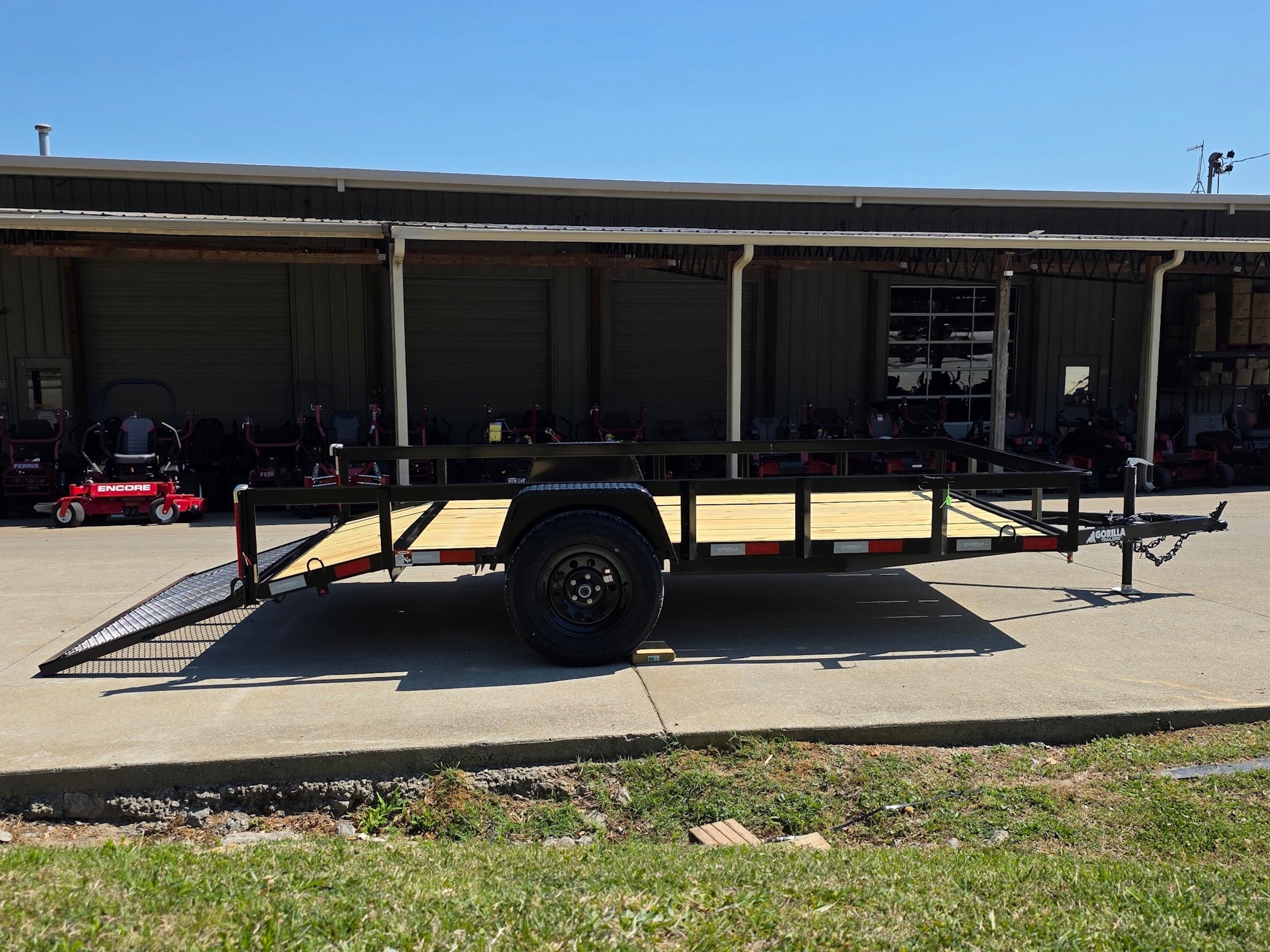 7x12 Dovetail Utility Trailer 3,500lb Axle - Image 14