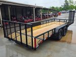 7x20 Dovetail Utility Trailer with 1ft Mesh Side Gate (2) 3,500lb Axles 7K GVWR - Image 5