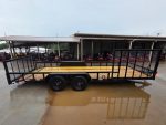 7x20 Dovetail Utility Trailer with 1ft Mesh Side Gate (2) 3,500lb Axles 7K GVWR - Image 6