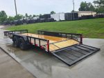 7x20 Dovetail Utility Trailer with 1ft Mesh Side Gate (2) 3,500lb Axles 7K GVWR - Image 11