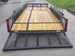 7x20 Dovetail Utility Trailer with 1ft Mesh Side Gate (2) 3,500lb Axles 7K GVWR - Image 12