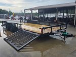 7x20 Dovetail Utility Trailer with 1ft Mesh Side Gate (2) 3,500lb Axles 7K GVWR - Image 15