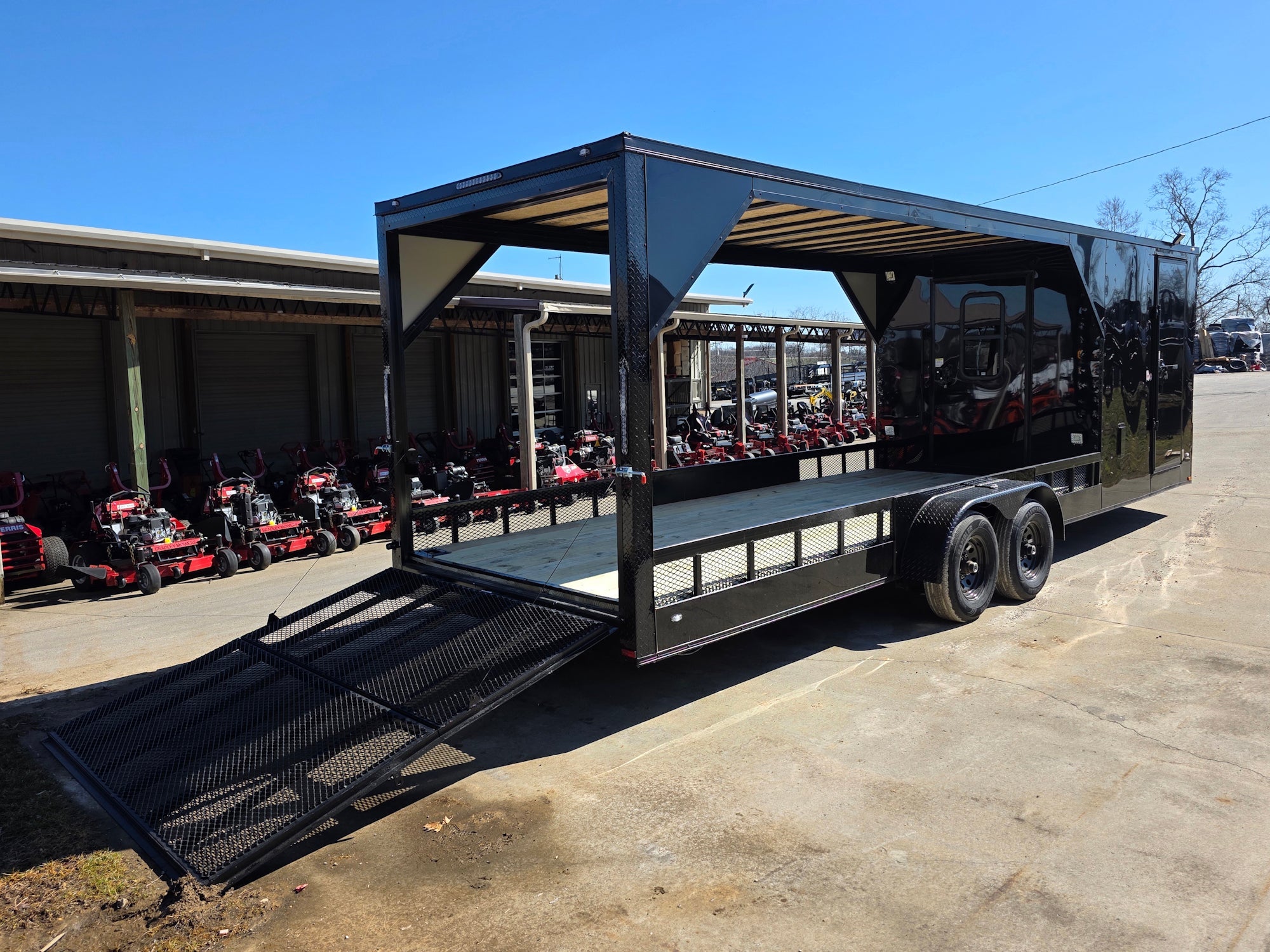 7x26 Black Hybrid Enclosed and Utility Trailer (2) 5200lb Axles 10K GVWR - Image 9
