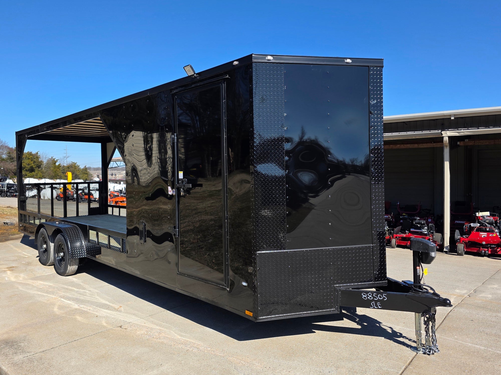 7x26 Black Hybrid Enclosed and Utility Trailer (2) 5200lb Axles 10K GVWR - Image 11