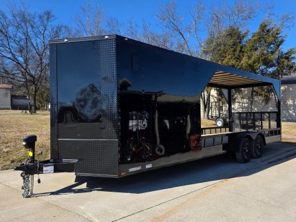 7x26 Black Hybrid Enclosed and Utility Trailer (2) 5200lb Axles 10K GVWR