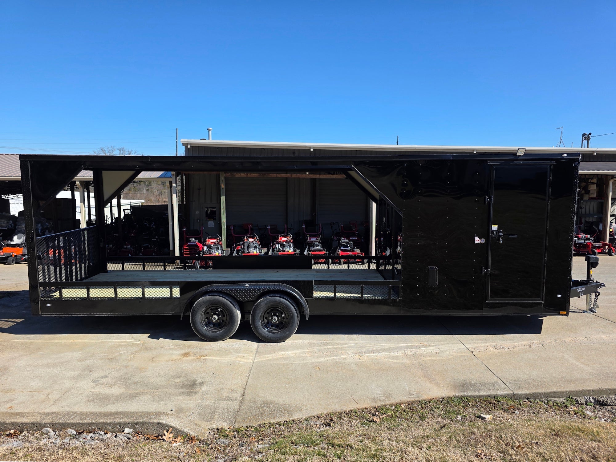 7x26 Black Hybrid Enclosed and Utility Trailer (2) 5200lb Axles 10K GVWR - Image 12