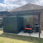 6x8 Metal Storage Shed with 7x8 Pergola Covered Porch - Image 15