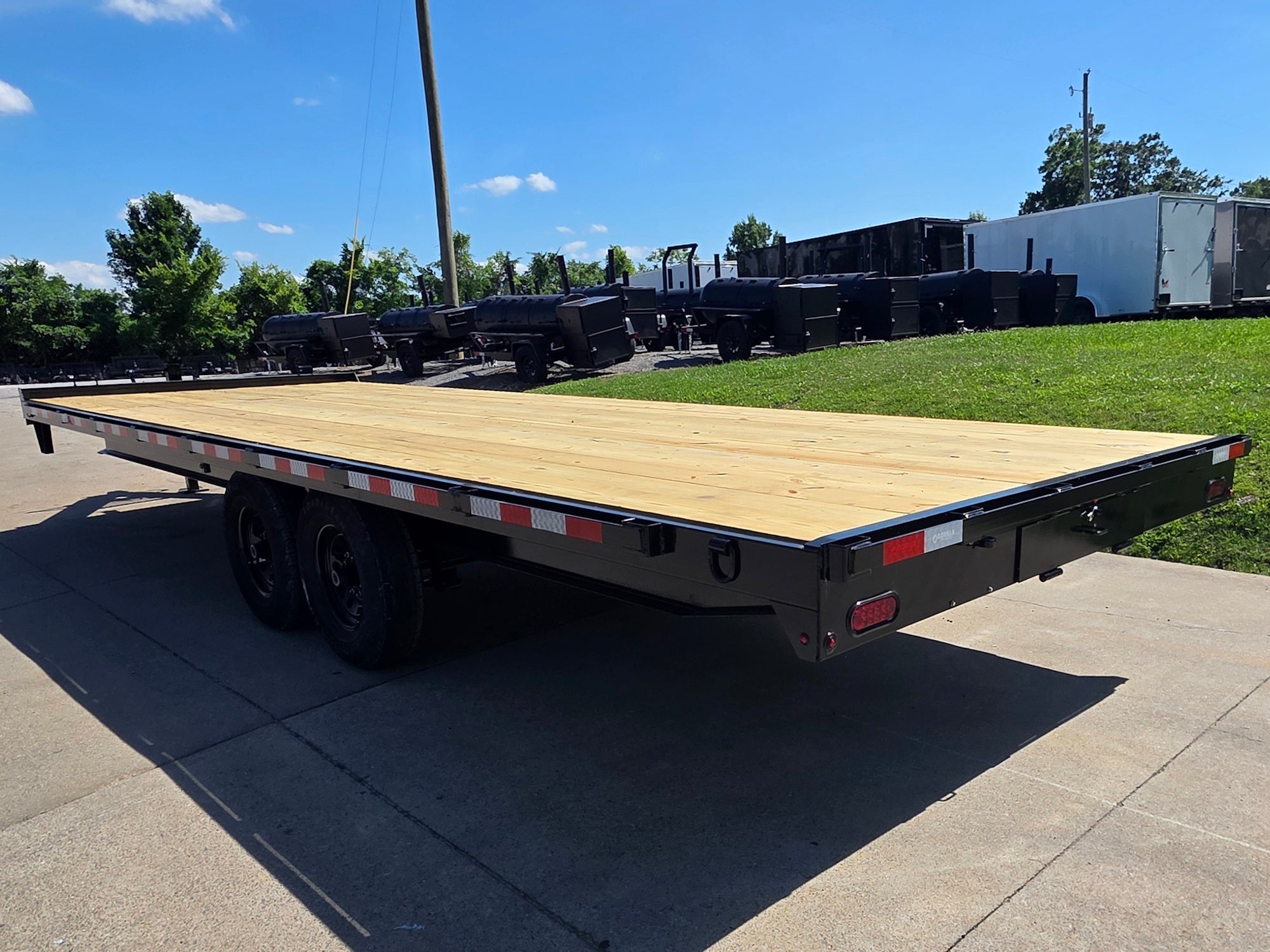 8.5x25 Straight Deckover Trailer (2) 7K Axles with Slide Out Ramps 14K GVWR - Image 3
