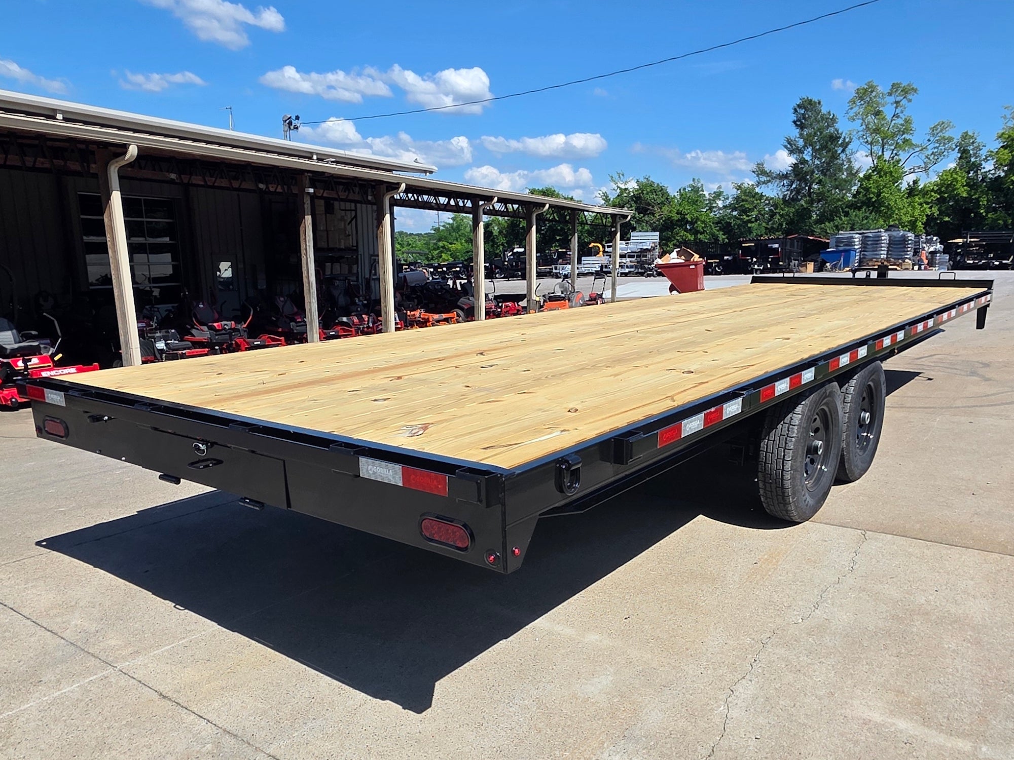 8.5x25 Straight Deckover Trailer (2) 7K Axles with Slide Out Ramps 14K GVWR - Image 5