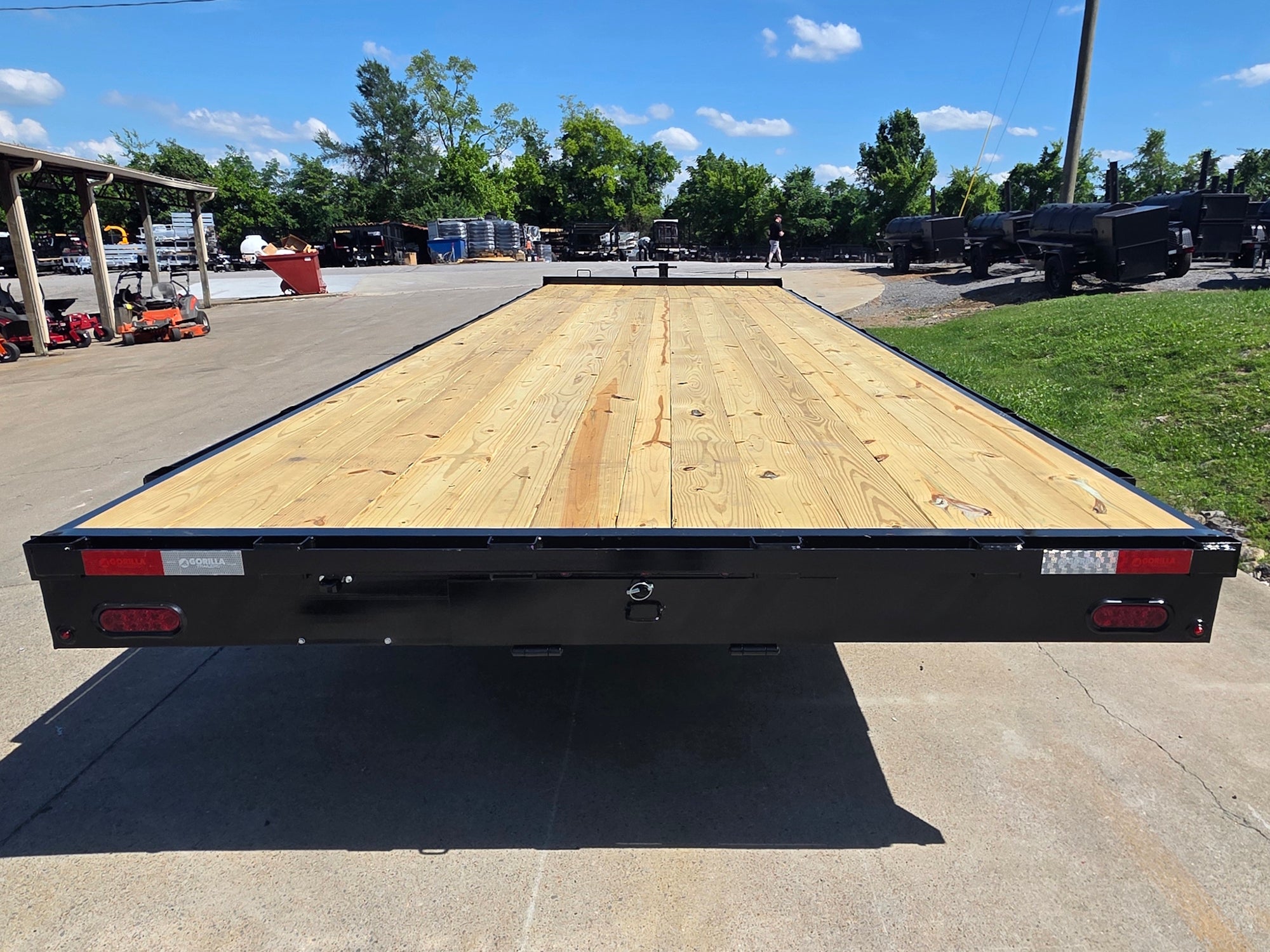 8.5x25 Straight Deckover Trailer (2) 7K Axles with Slide Out Ramps 14K GVWR - Image 4