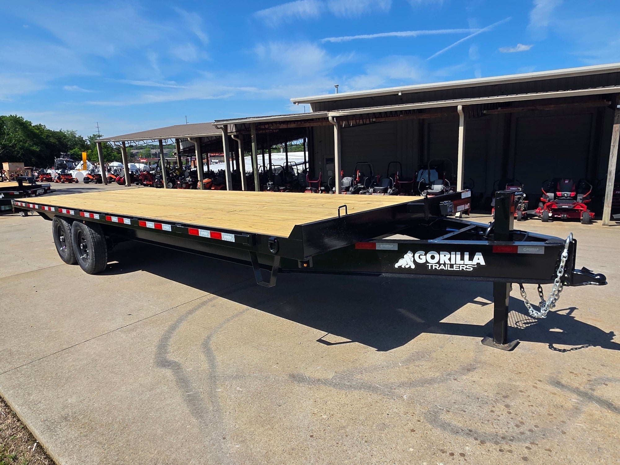 8.5x25 Straight Deckover Trailer (2) 7K Axles with Slide Out Ramps 14K GVWR - Image 7
