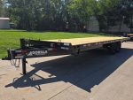 8.5x25 Straight Deckover Trailer (2) 7K Axles with Slide Out Ramps 14K GVWR