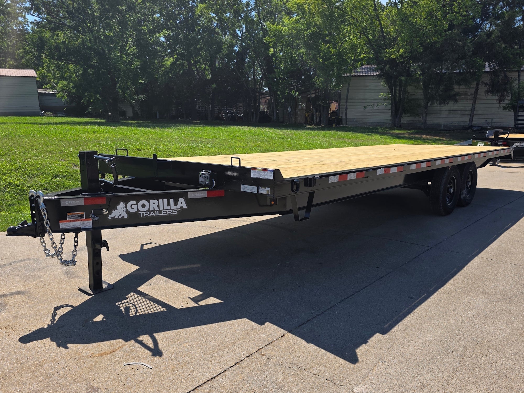 8.5x25 Straight Deckover Trailer (2) 7K Axles with Slide Out Ramps 14K GVWR - Image 1