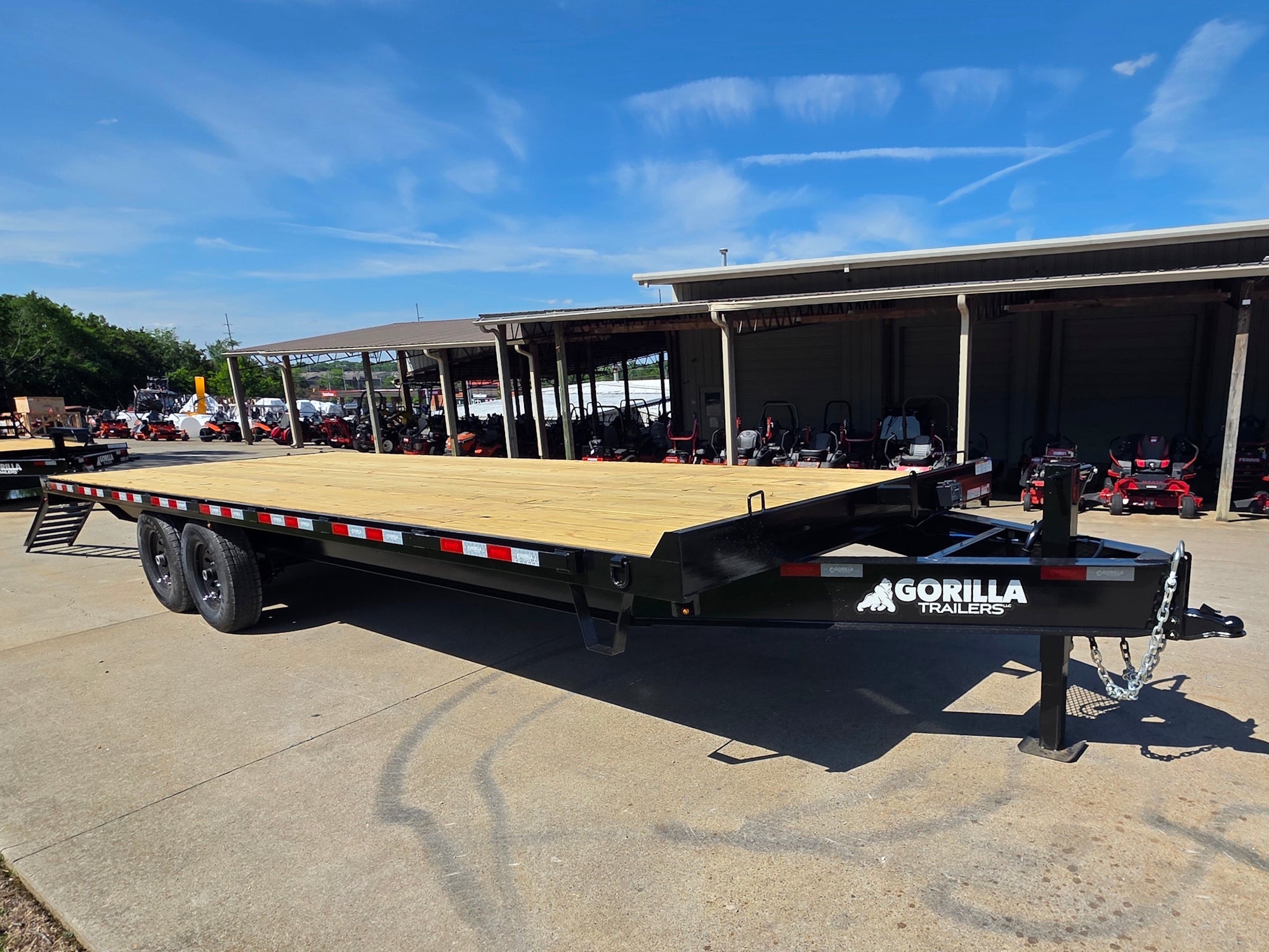 8.5x25 Straight Deckover Trailer (2) 7K Axles with Slide Out Ramps 14K GVWR - Image 15