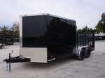 Enclosed Utility Hybrid Trailer 7' X 18' with Side Door- Lawn Mower Equipment Hauler Storage - Image 3