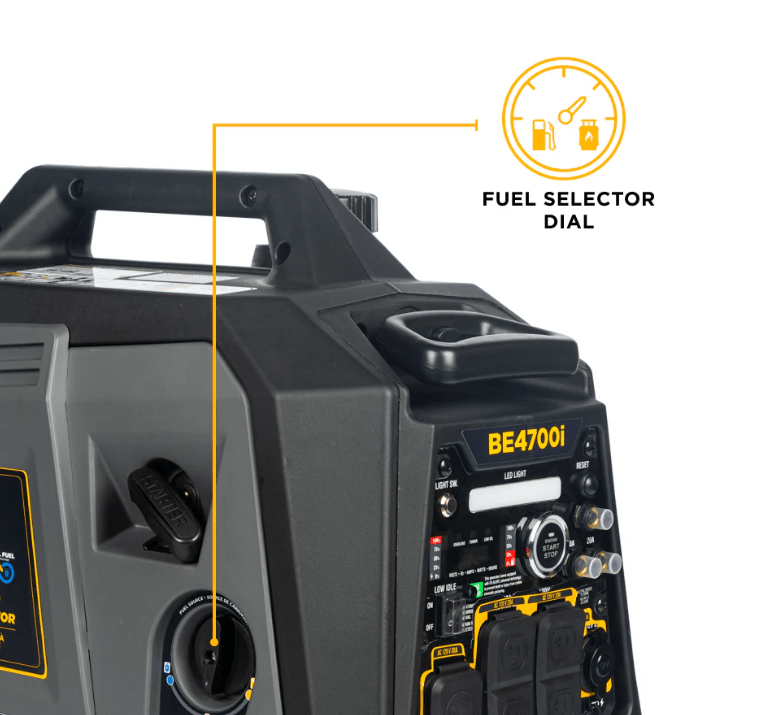 BE BE4700ID Inverter Generator - 4700 Max Watts, 3800 Running Watts, PowerEase Engine - Image 2
