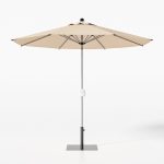 Beige 9ft Patio Umbrella with Base - Image 15